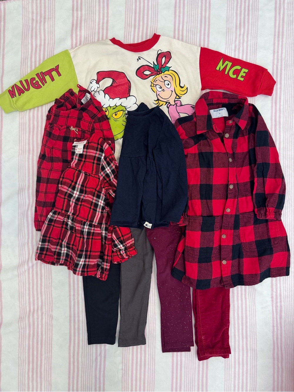 Holiday Grinch Sweatshirt with Red & Green Accents bundles